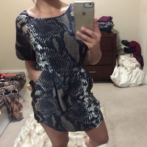 Express Snakeskin Dress